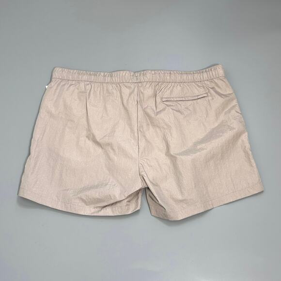 Open Edit Crinkled Nylon Swim Trunks Tan Thread - Picture 5 of 7